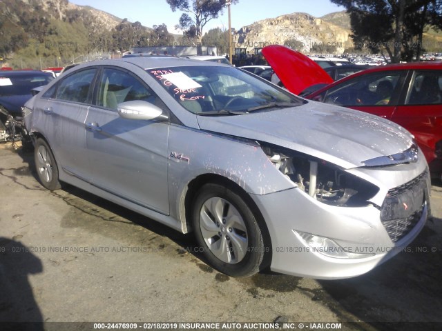 KMHEC4A46DA094600 - 2013 HYUNDAI SONATA HYBRID SILVER photo 1