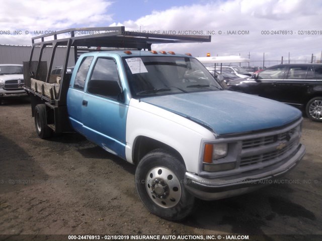 2GCHC39N3N1167054 - 1992 CHEVROLET GMT-400 C3500 BLUE photo 1