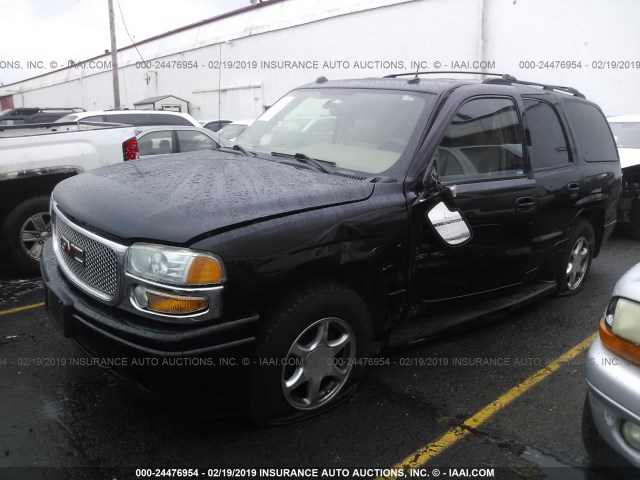 1GKEK63U04J185270 - 2004 GMC YUKON DENALI BLACK photo 2