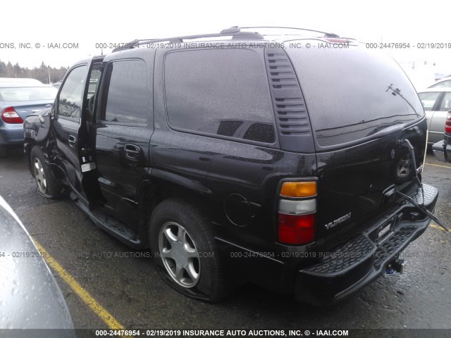 1GKEK63U04J185270 - 2004 GMC YUKON DENALI BLACK photo 3