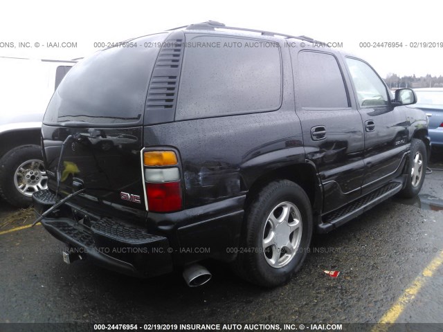 1GKEK63U04J185270 - 2004 GMC YUKON DENALI BLACK photo 4