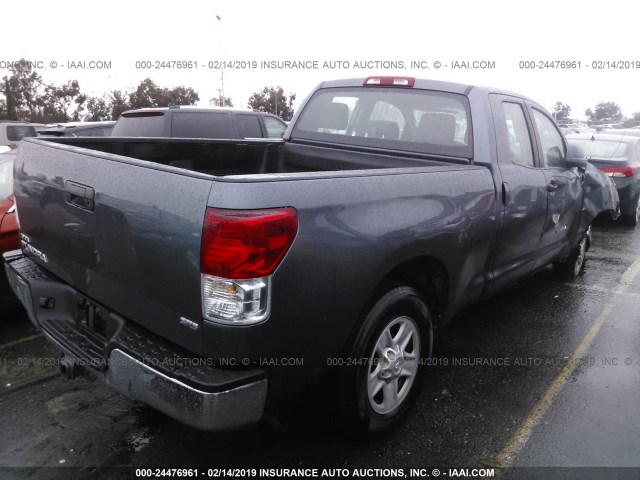 5TBRT54197S457260 - 2007 TOYOTA TUNDRA DOUBLE CAB SR5 BLUE photo 4