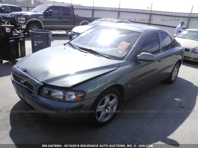 YV1RS58D622120103 - 2002 VOLVO S60 2.4T GREEN photo 2