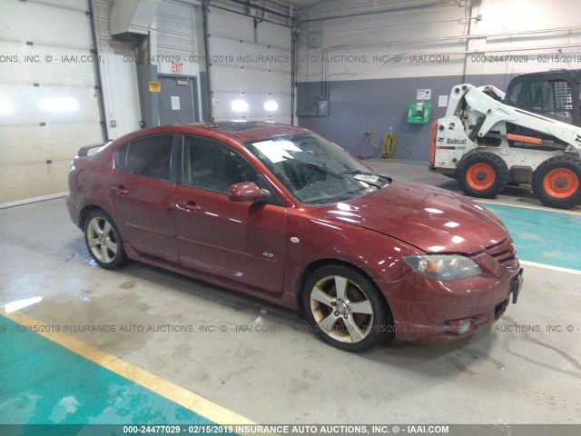 JM1BK323261535894 - 2006 MAZDA 3 S RED photo 1