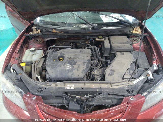 JM1BK323261535894 - 2006 MAZDA 3 S RED photo 10