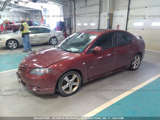 JM1BK323261535894 - 2006 MAZDA 3 S RED photo 2