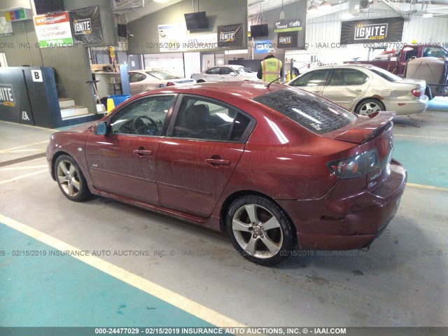 JM1BK323261535894 - 2006 MAZDA 3 S RED photo 3