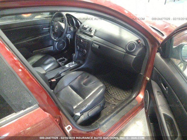 JM1BK323261535894 - 2006 MAZDA 3 S RED photo 5