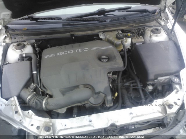 1G1ZC5EB4AF128254 - 2010 CHEVROLET MALIBU 1LT 白色 照片 10