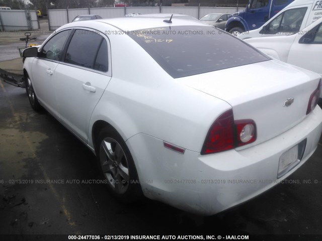 1G1ZC5EB4AF128254 - 2010 CHEVROLET MALIBU 1LT 白色 照片 3