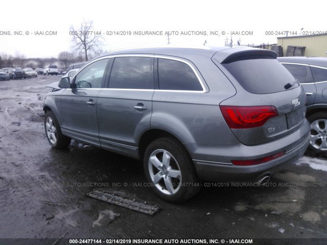 WA1LMAFE8DD013971 - 2013 AUDI Q7 PREMIUM PLUS SILVER photo 3