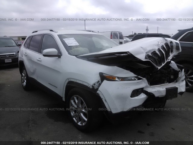 1C4PJLCB4FW706355 - 2015 JEEP CHEROKEE LATITUDE WHITE photo 1