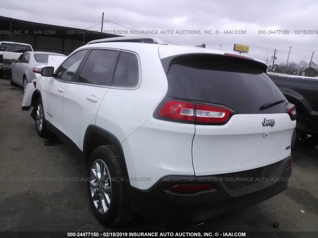 1C4PJLCB4FW706355 - 2015 JEEP CHEROKEE LATITUDE WHITE photo 3