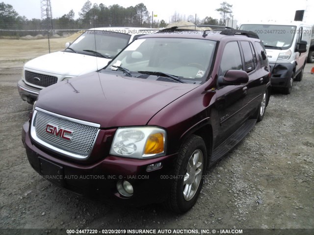 1GKES66M866137484 - 2006 GMC ENVOY DENALI XL MAROON photo 2