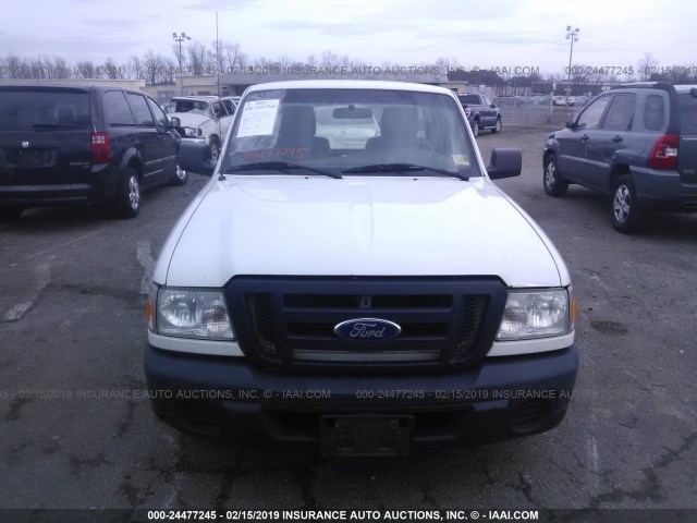 1FTKR1AD5BPA93677 - 2011 FORD RANGER WHITE photo 6