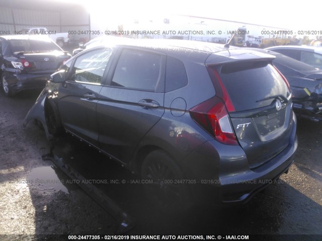 3HGGK5H69JM704924 - 2018 HONDA FIT SPORT GRAY photo 3