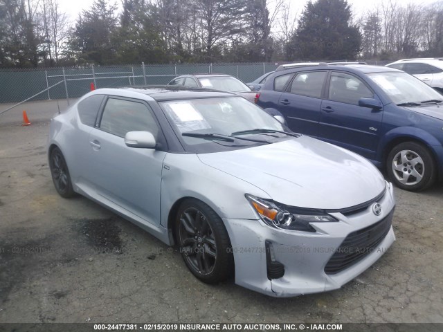JTKJF5C79E3068451 - 2014 TOYOTA SCION TC SILVER photo 1