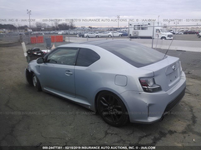 JTKJF5C79E3068451 - 2014 TOYOTA SCION TC SILVER photo 3