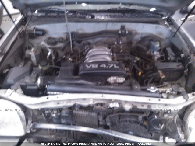 5TDBT48A62S108871 - 2002 TOYOTA SEQUOIA LIMITED SILVER photo 10