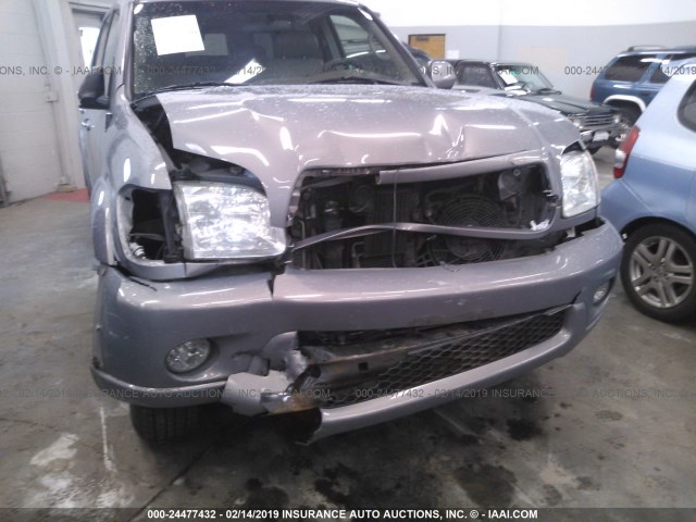 5TDBT48A62S108871 - 2002 TOYOTA SEQUOIA LIMITED SILVER photo 6