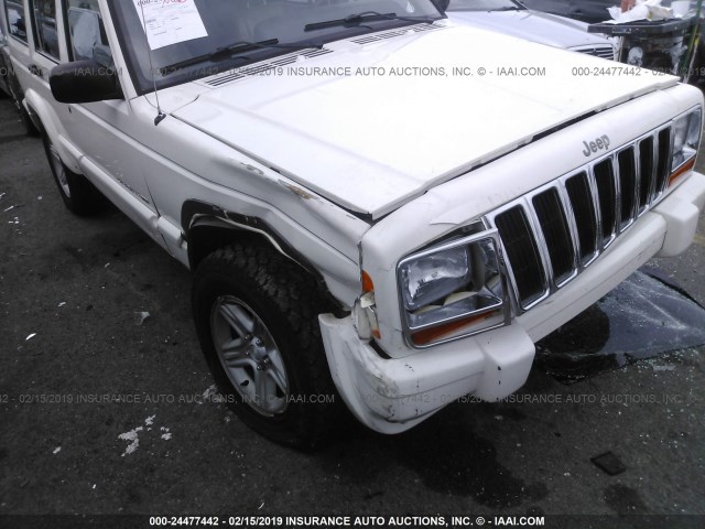 1J4FF68S6YL189159 - 2000 JEEP CHEROKEE LIMITED WHITE photo 6