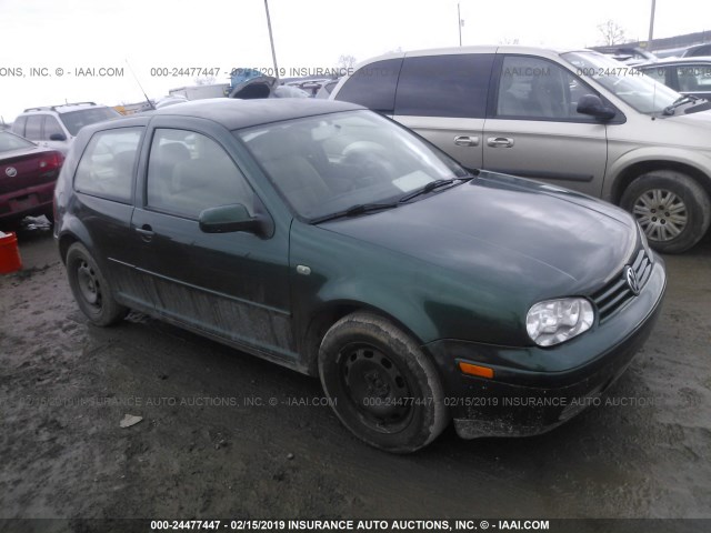 WVWBC21J4YW284583 - 2000 VOLKSWAGEN GOLF GL GREEN photo 1