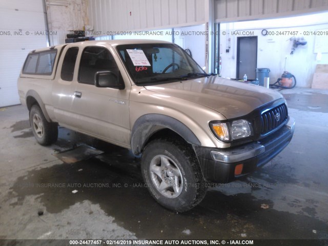 5TEWN72N21Z773793 - 2001 TOYOTA TACOMA XTRACAB GOLD photo 1