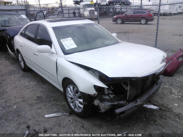 KMHFC46F76A130330 - 2006 HYUNDAI AZERA SE/LIMITED WHITE photo 1