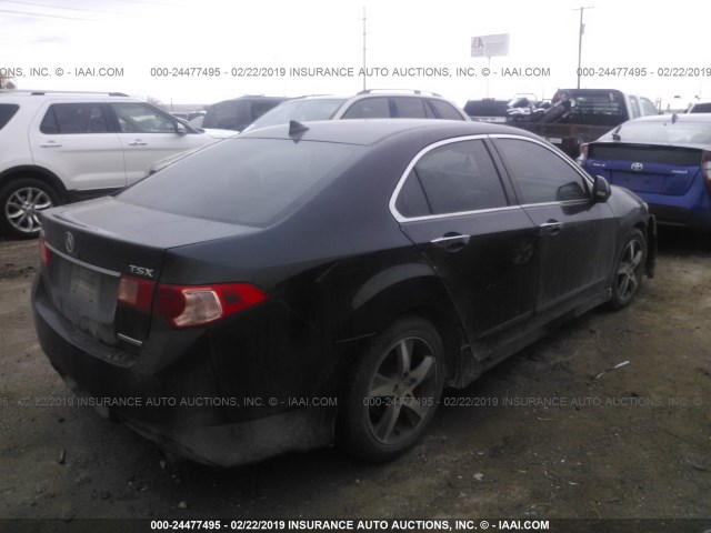 JH4CU2F84CC004421 - 2012 ACURA TSX SE BLACK photo 4