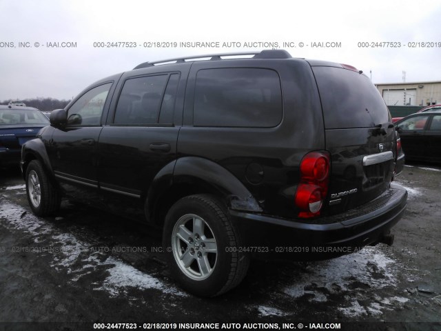 1D4HB58256F128730 - 2006 DODGE DURANGO LIMITED BLACK photo 3