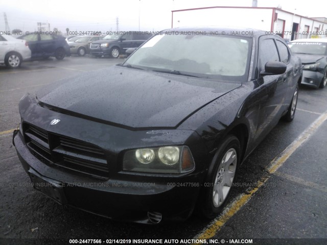 2B3LA43R87H796287 - 2007 DODGE CHARGER SE/SXT BLACK photo 2