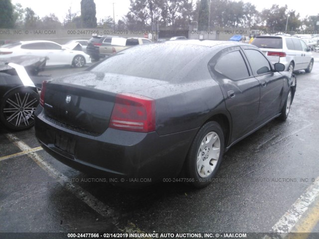 2B3LA43R87H796287 - 2007 DODGE CHARGER SE/SXT BLACK photo 4