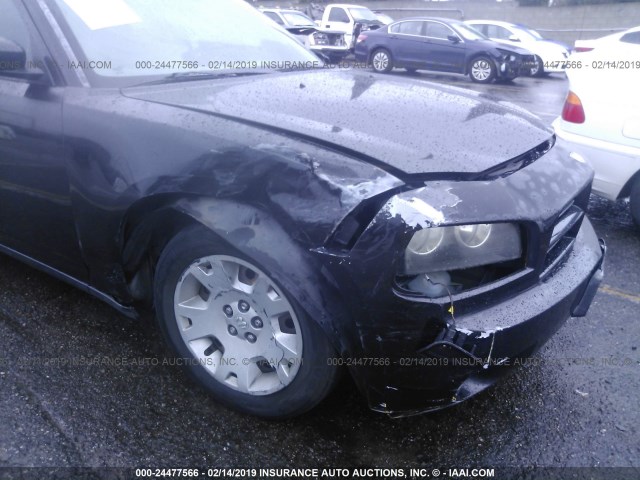 2B3LA43R87H796287 - 2007 DODGE CHARGER SE/SXT BLACK photo 6