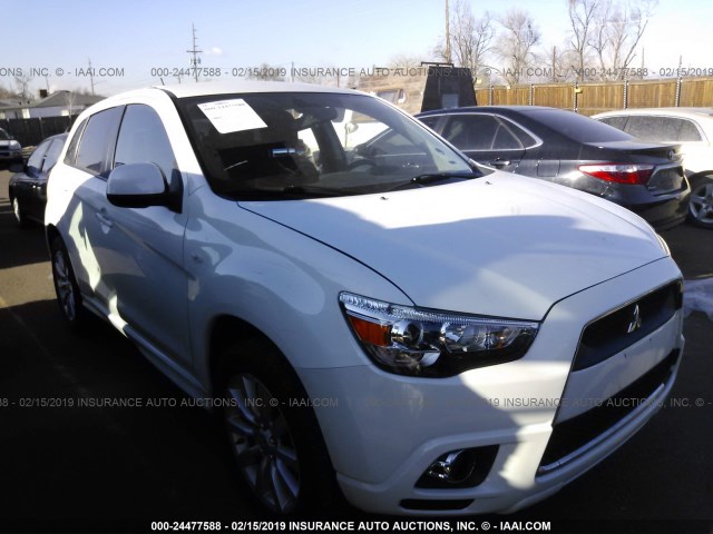 JA4AR4AU0BZ024908 - 2011 MITSUBISHI OUTLANDER SPORT SE WHITE photo 1