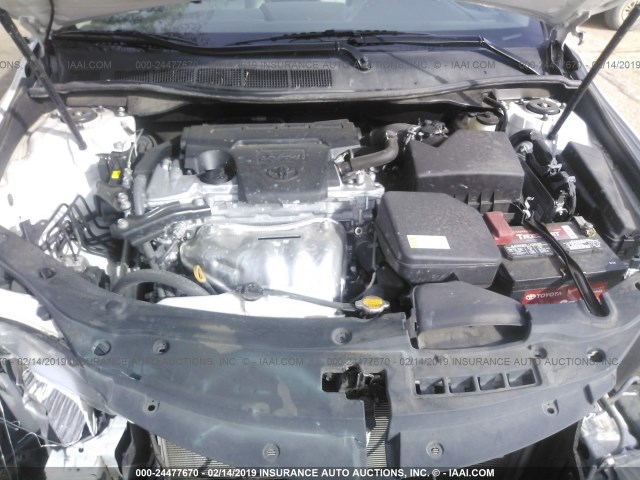 4T1BF1FK7FU114600 - 2015 TOYOTA CAMRY LE/XLE/SE/XSE 白色 照片 10