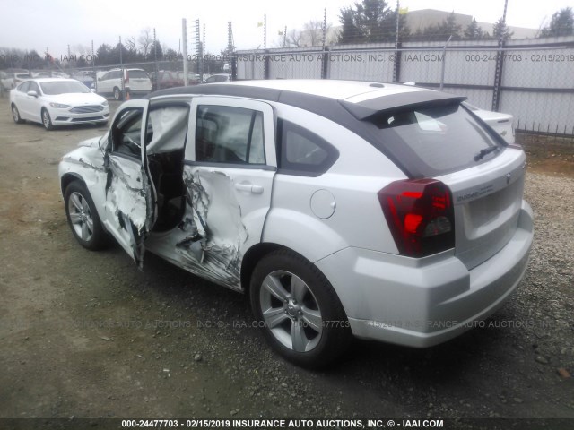 1C3CDWDA1CD534603 - 2012 DODGE CALIBER SXT WHITE photo 3