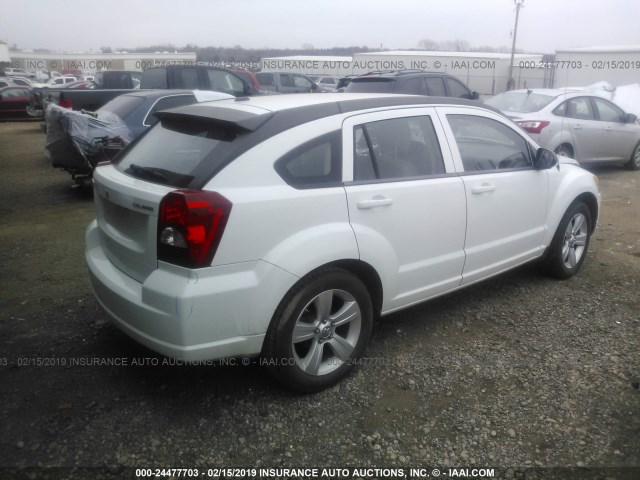 1C3CDWDA1CD534603 - 2012 DODGE CALIBER SXT WHITE photo 4