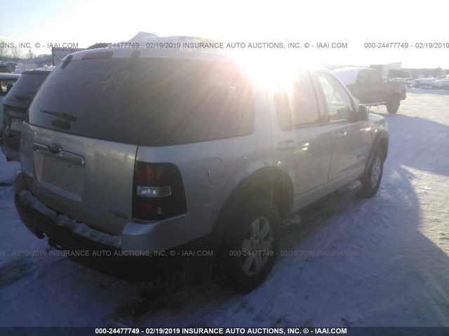 1FMEU73E57UB57192 - 2007 FORD EXPLORER XLT SILVER photo 4