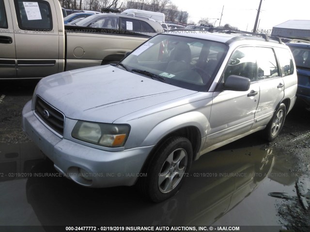 JF1SG65673H768672 - 2003 SUBARU FORESTER 2.5XS SILVER photo 2