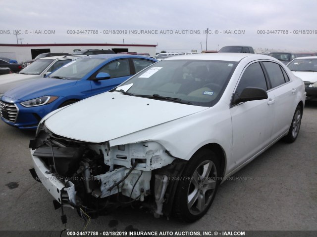 1G1ZB5E04CF146774 - 2012 CHEVROLET MALIBU LS WHITE photo 2