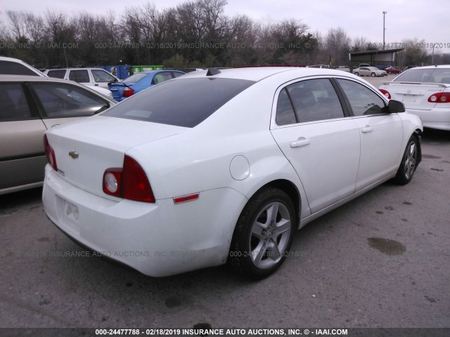 1G1ZB5E04CF146774 - 2012 CHEVROLET MALIBU LS WHITE photo 4