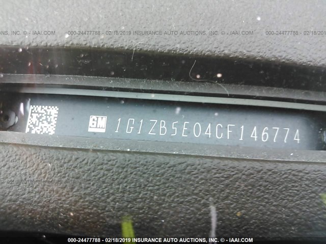 1G1ZB5E04CF146774 - 2012 CHEVROLET MALIBU LS WHITE photo 9