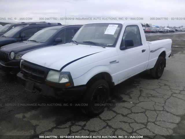 1FTYR10U2WPA87448 - 1998 FORD RANGER WHITE photo 2