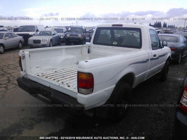 1FTYR10U2WPA87448 - 1998 FORD RANGER WHITE photo 4