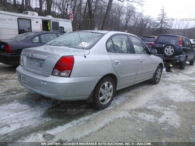 KMHDN46D66U202164 - 2006 HYUNDAI ELANTRA GLS/GT/LIMITED SILVER photo 4