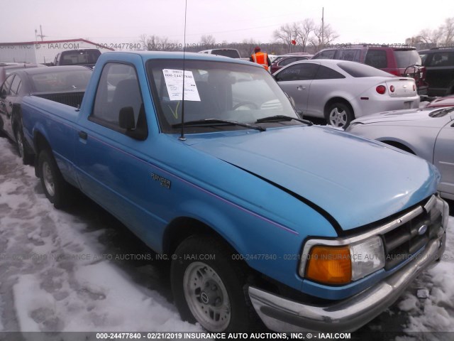 1FTCR10A6RPA13552 - 1994 FORD RANGER BLUE photo 1