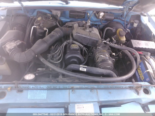 1FTCR10A6RPA13552 - 1994 FORD RANGER BLUE photo 10