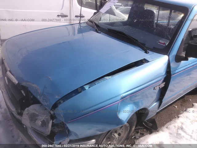 1FTCR10A6RPA13552 - 1994 FORD RANGER BLUE photo 6