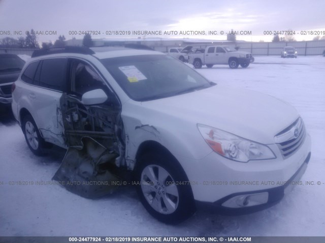 4S4BRBKC9C3253186 - 2012 SUBARU OUTBACK 2.5I LIMITED WHITE photo 1