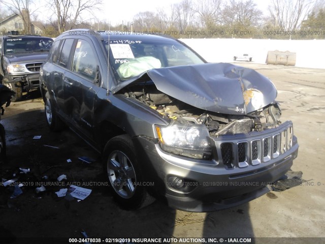 1C4NJCBA1ED539351 - 2014 JEEP COMPASS SPORT GRAY photo 1